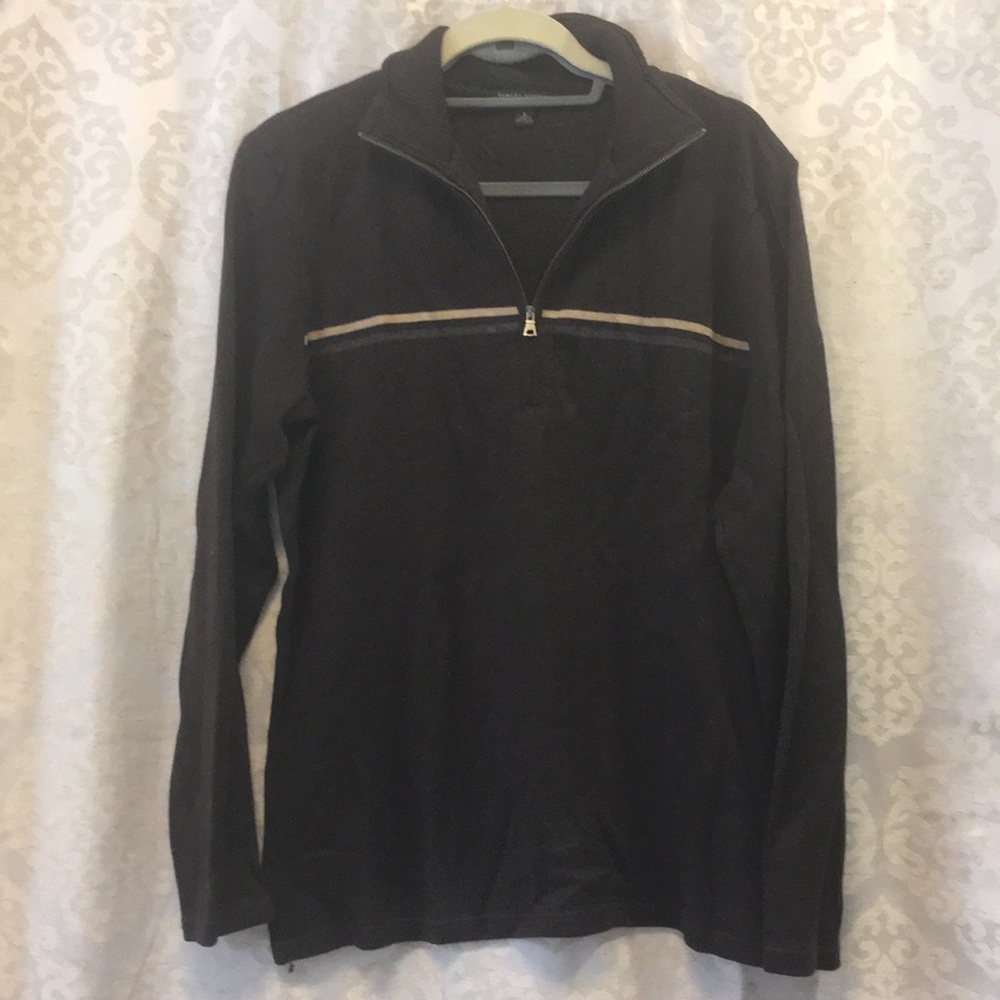 BR 1/4-zip cotton pullover